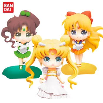 BANDAI Gashapon Sailor Moon Makoto Kino figuric Originalen Anime Številke Kawaii Model Collection Hobi Darila Igrače 0