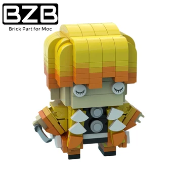 BZB MOC-84034 Agatsuma Zenitsu Gradnik Kit Animacija Brickheadz Številke Opeke Model Otroci Možganov Igrača Darilo Doma Decore 270pcs 0