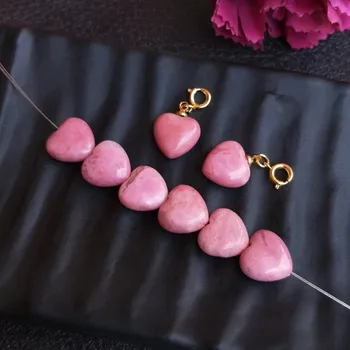 en kos svoboden kroglice roza rhodonite obesek narave za izdelavo nakit ogrlica FPPJ debelo 0