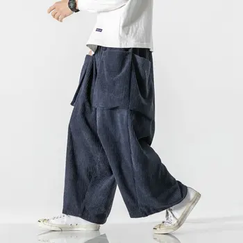 Pantalones Tovora con bolsillos laterales par hombre y mujer, ropa calle de estilo Harem, de chándal, holgados, talla grande 0